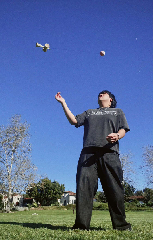 Cursive Distressed Tee